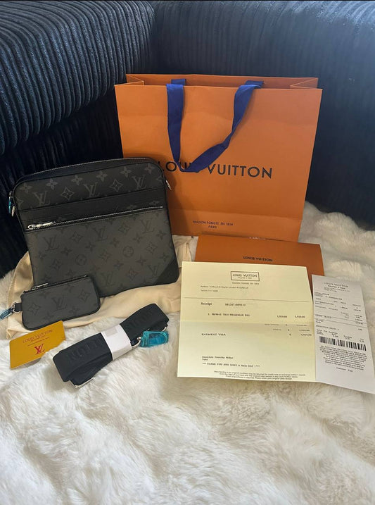 L V trio messenger bag